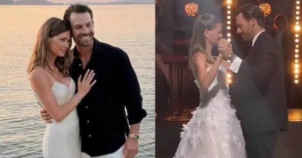 Αμαλία Κωστοπούλου – Τζέικ Μέντγουελ: Η εντυπωσιακή γαμήλια τούρτα και η φωτογραφία της Τζένης Μπαλατσινού
