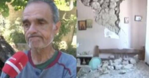 «Θέλουμε την βοήθεια του κράτους»: Συγκλονίζει ο κύριος Νίκος που καταστράφηκε το σπίτι του από τους σεισμούς στην Εύβοια