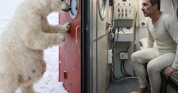 Μια λευκή αρκούδα χτύπησε την πόρτα ενός πολικού σταθμού και στην αρχή φαινόταν σαν, σε μια έκρηξη οργής, να προσπαθούσε να σπάσει την είσοδο — αλλά μετά συνέβη κάτι παράξενο…