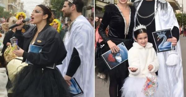 Χατζίδου & Παύλου: Παρουσίασαν το Καρναβάλι του Μοσχάτου – Ταύρου μαζί με την κόρη τους! (Φωτογραφίες)